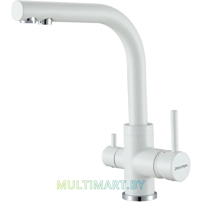 Смеситель Paulmark Essen Es213011-431TW (белый матовый)